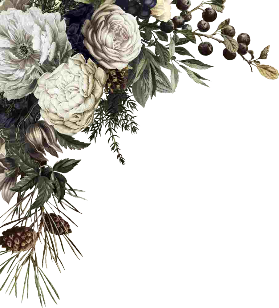 Watercolor Roses Corner